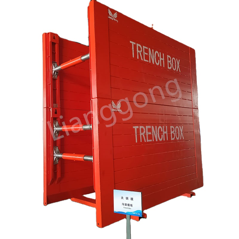 Cheap lightweight Steel Formwork Trench Shoring Trench Box Manhole box Shoring for Pipe Laying and Ditch Excavation