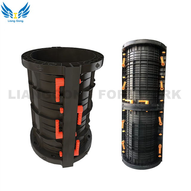 Lianggong Labor-saving Plastic Circular Formwork/Square Column Formwork for Column Concrete Construction