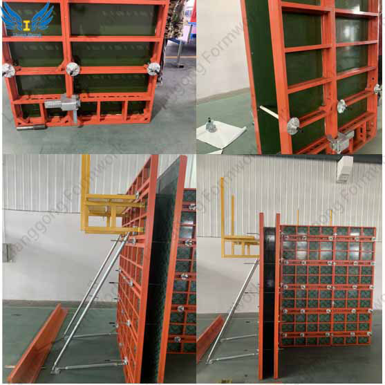 Customized Reusable 65 Steel Frame Formwork for Concrete Walls and Columns