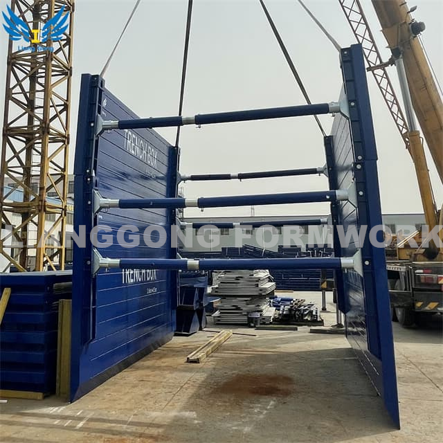 Lianggong Trench Shoring Shields Trench Shoring System Used in The Excavation of Ditches And Pipe Laying