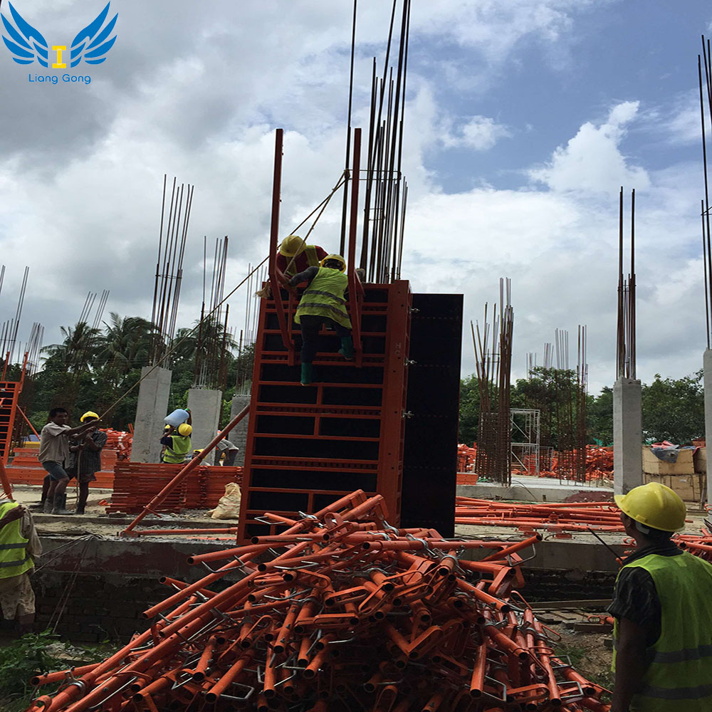 Customized Reusable 65 Steel Frame Formwork for Concrete Walls and Columns