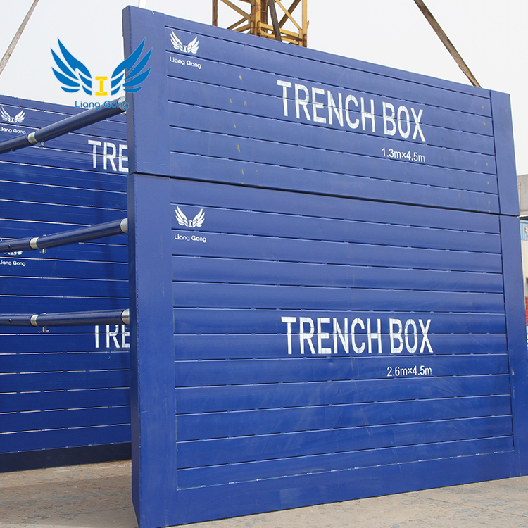Lianggong High-Quality All-Steel Q355B Trench Box Trench Shoring System for Pipe Laying and Excavation