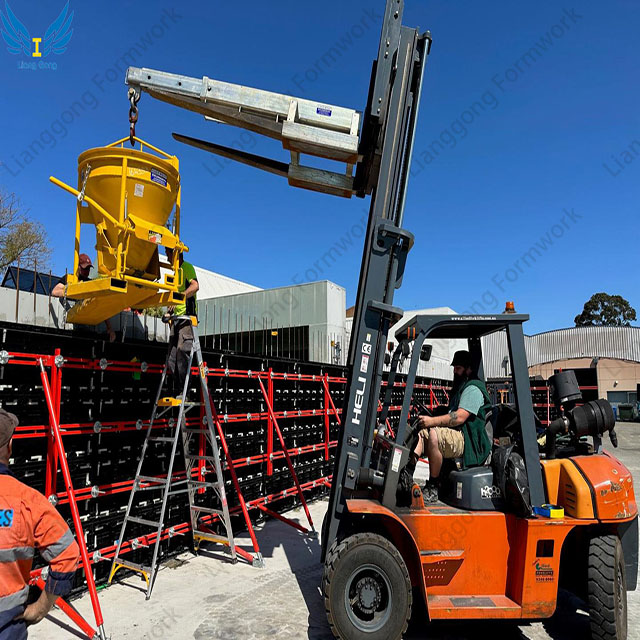 China Easy-operation Resuable Lighweight ABS Plastic Formwork for Concrete Wall Slab Column Construction 