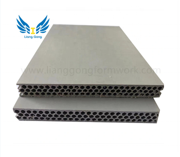 Lianggong Factory Price 1220x2440 PP plastic panel formwork PP Hollow Plastic Formwork For Concrete of plastic formwork