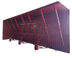 Steel formwork for tunnels