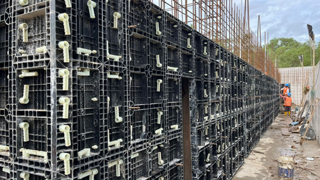 Retaining Form Work Project Introduction: Utilizing Plastic Formwork by Lianggong Formwork ...