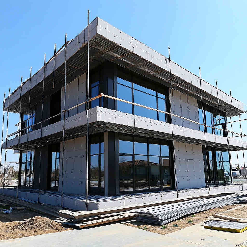 Commercial Building with Plastic Formwork