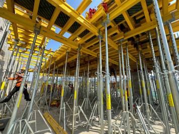 High-Rise Building with Timber Formwork